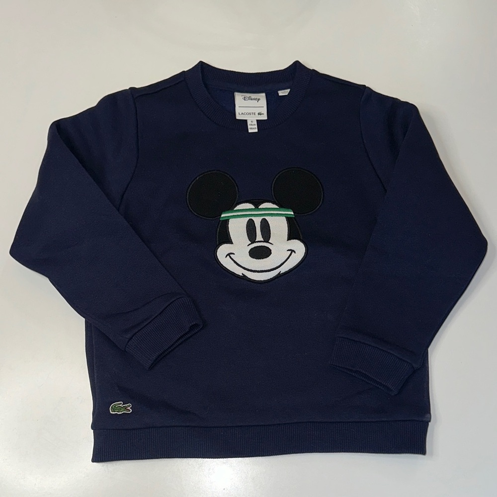 Disney Lacoste tennis Mickey sweatshirt size 6